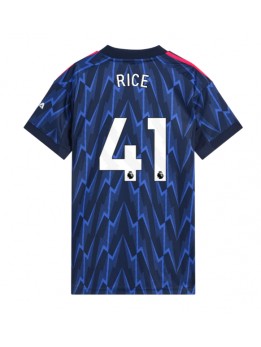 Billige Arsenal Declan Rice #41 Bortedrakt Dame 2025-26 Kortermet